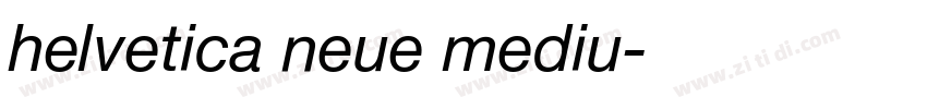 helvetica neue mediu字体转换